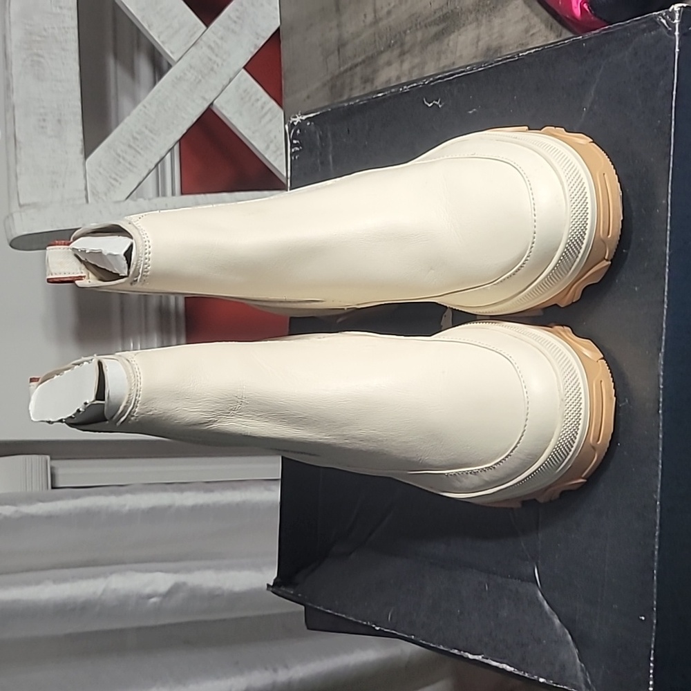 Sorel Womens Size 10.5 Brex Boot Natural Sea Salt Waterproof Chelsea Boots NIB - Picture 6 of 8